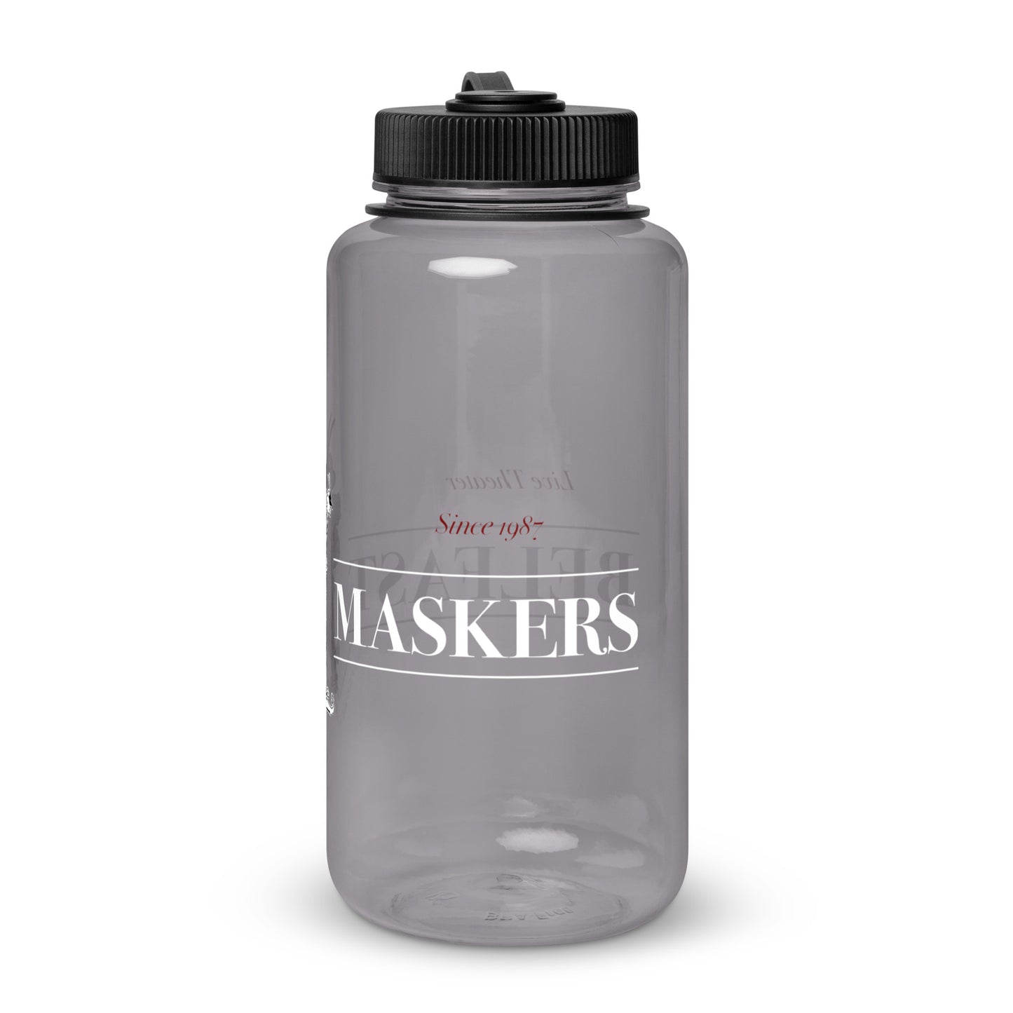Wide mouth plastic water bottle