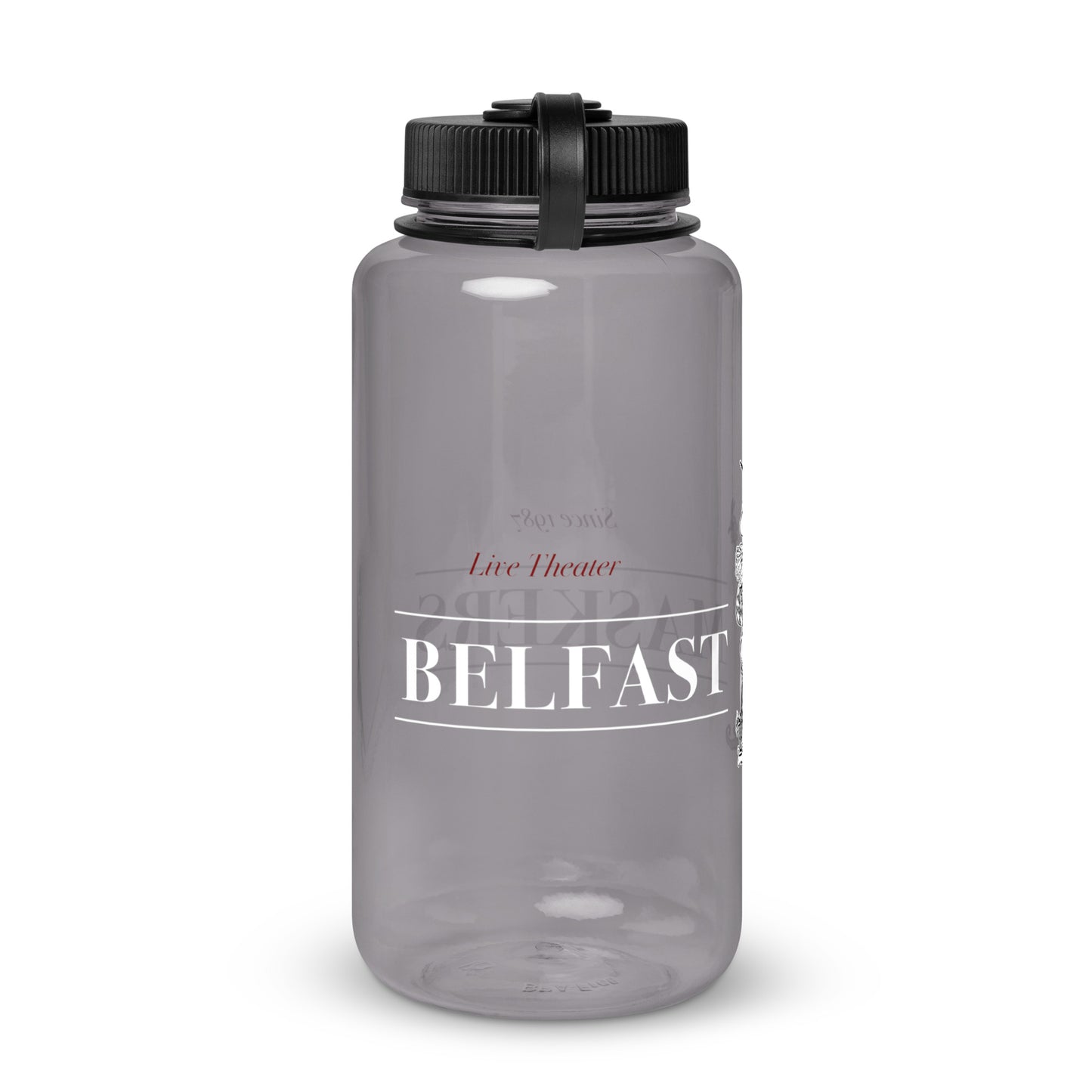 Wide mouth plastic water bottle