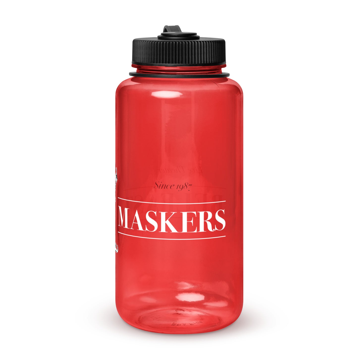 Wide mouth plastic water bottle